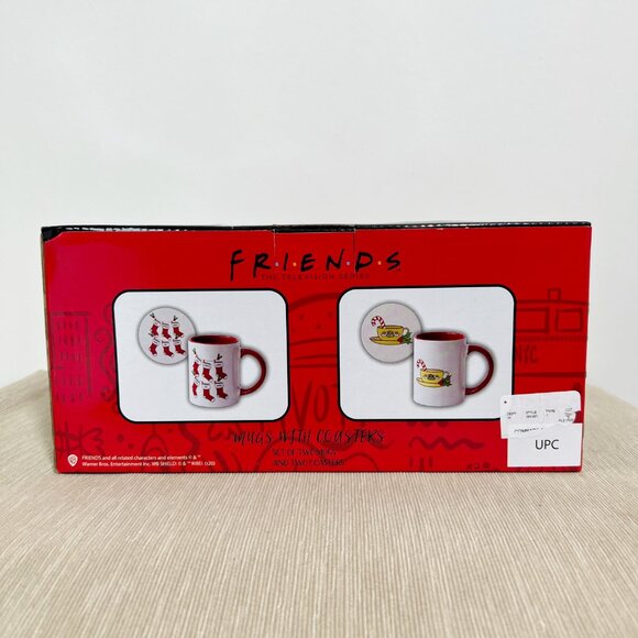 Friends Christmas Mugs Coasters Boxed Set Gift - Picture 5 of 8